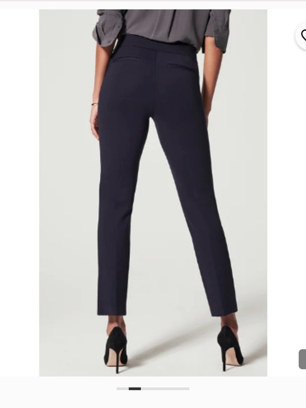 SPANX Navy Perfect Pants Slim Straight
